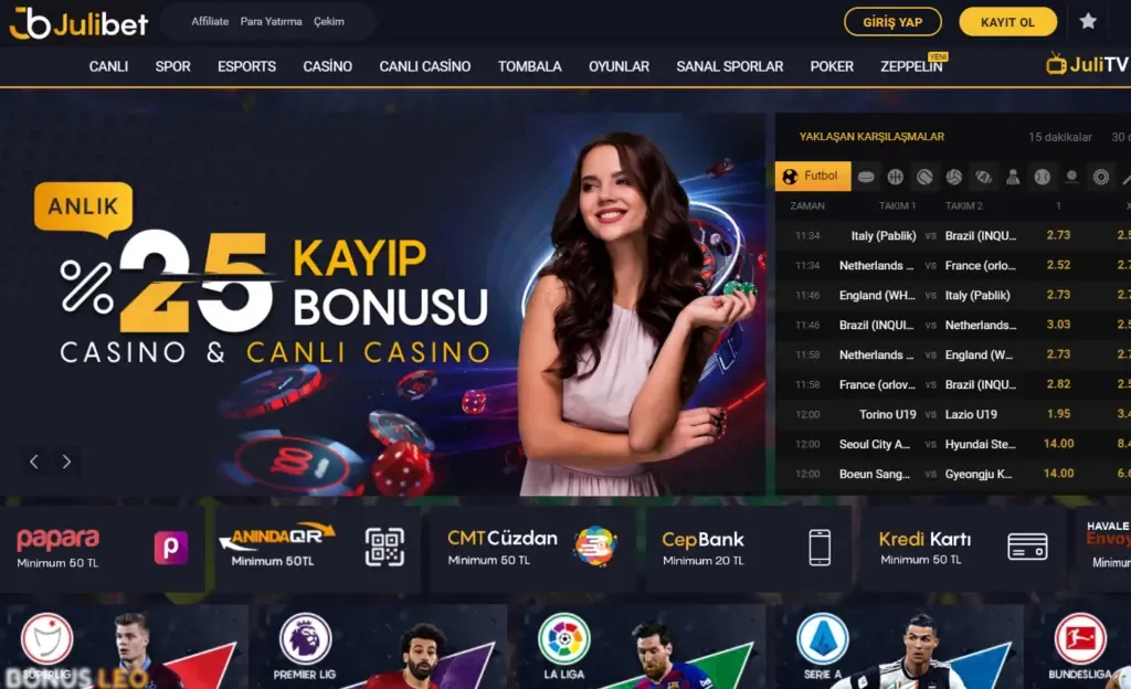 Julibet: Süperbahis Casino Deneyimi Mobil Kazanç
